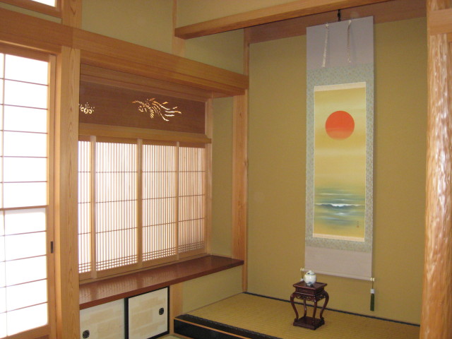 掛け軸 海上昇旭◇川島正行（真作・新品）