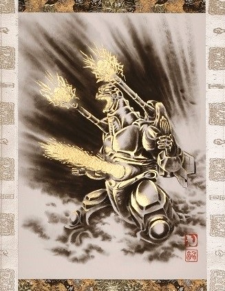 掛け軸 メカゴジラ (受注生産・新品) 本金箔使用 東宝公式 掛け軸 メカゴジラ (受注生産・新品) 本金箔使用 東宝公式