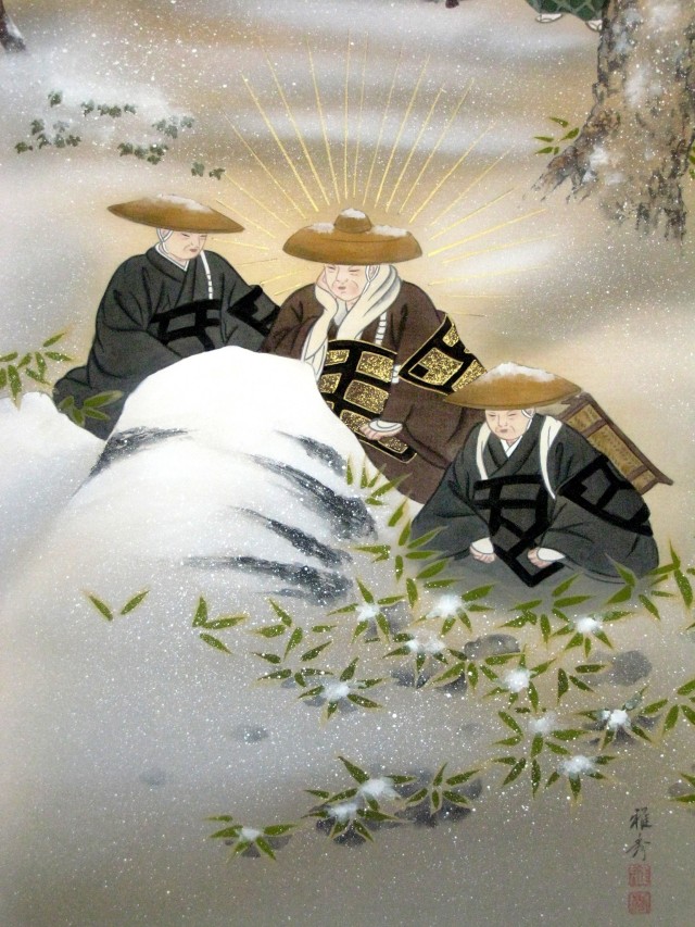 掛け軸 石枕◇宮川雅秀（真作・新品）