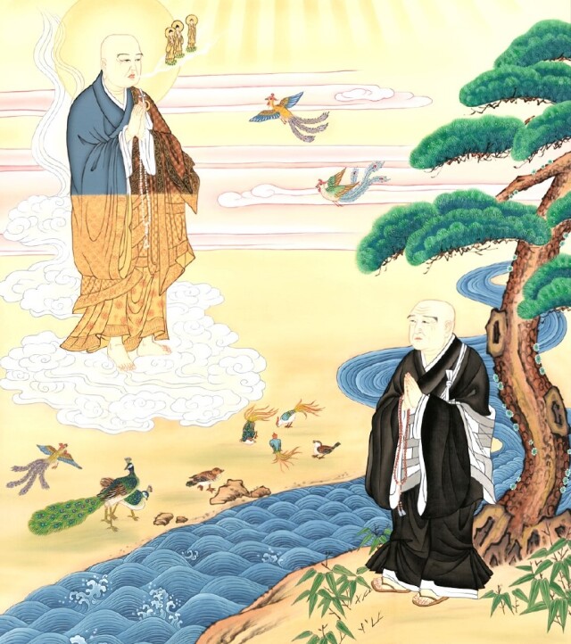 二祖対面之図 (善導大師・法然上人) / 古本、中古本、古書籍の