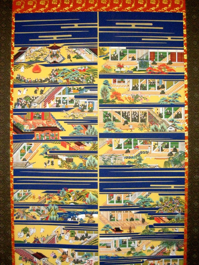 掛け軸 親鸞聖人御絵伝◇佐々将吉（特殊工芸作品・新品）