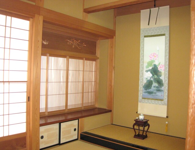 掛け軸 聖蓮花（蓮の花）◇佐藤良一（真作・新品）