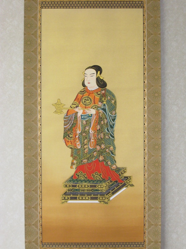 掛け軸 聖徳太子◇加藤鳳文（真作・新品）