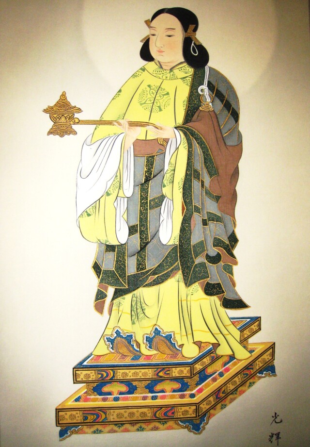 美品 掛け軸 聖徳太子行脚像 縁起物 楽天市場】掛け軸 聖徳太子御尊像 （北山歩生） 送料無料 掛軸