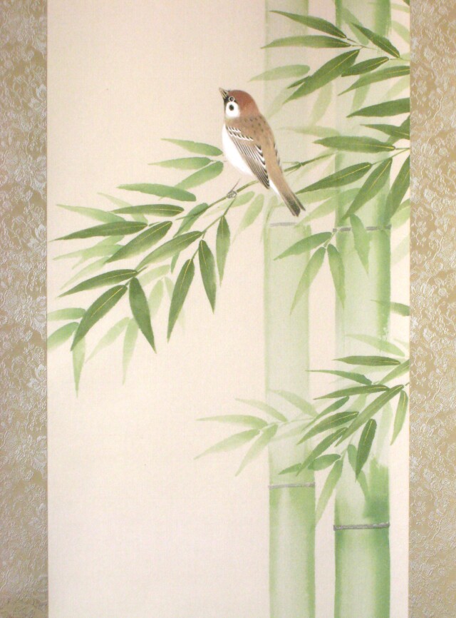 家光のレアな絵 「雀図」に竹も描き込みました 長野の男性所有：朝日新聞