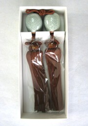 風鎮　青磁貫入 玉子