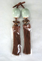 風鎮　青磁貫入 玉子