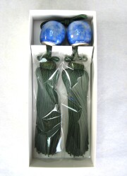 風鎮　青翠菊柄入り 玉子