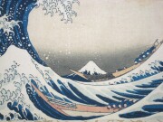 掛け軸　神奈川沖浪裏　葛飾北斎