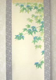 掛け軸　翡翠　藤田春穂