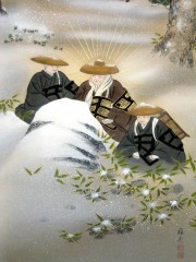 掛け軸　石枕　宮川雅秀