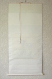 掛け軸　菖蒲　井上秀城