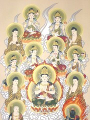 掛け軸　真言十三仏　奥田康成