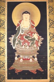 掛け軸　釈迦三尊佛 三幅対 山越春紀