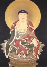掛け軸　釈迦三尊佛 三幅対 山越春紀