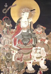 掛け軸　釈迦三尊佛 三幅対 山越春紀
